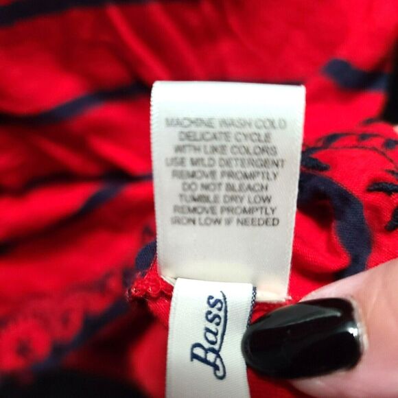 G.H Bass & Co. Womens Every Day Tee Multicolor Size Medium 100% Cotton Pullover - Picture 8 of 12